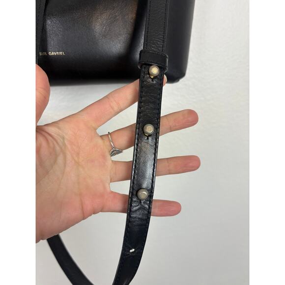 Mansur Gavriel Lady Bag Hard Leather Medium Size Tote Crossbody Style - Picture 9 of 13